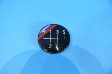 Emblem geklebt für Schaltknauf ohne Emblem BMW E21 E23 E24 E28 E30 E32