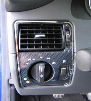 Chrom Rahmen für Lichtschalter passend für Mercedes R170 SLK