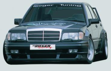 RIEGER Spoilerstoßstange (für Fzg. mit Seriengrill) passend für Mercedes 190 W201 (mit Aussparung für NSW)