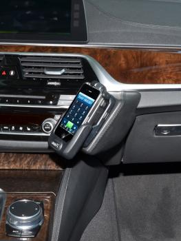 KUDA Telefonkonsole passend für BMW 5er (G30/G31) ab Bj. 2017 Leder schwarz