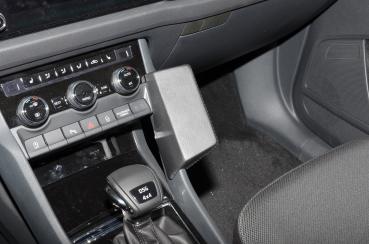 KUDA Telefonkonsole passend für Skoda Kodiaq ab 03/2017 / Skoda Karoq Kunstleder schwarz