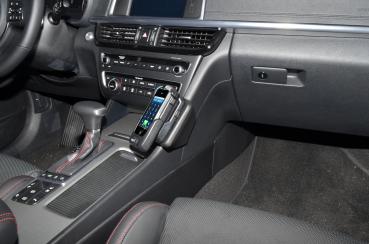 KUDA phone console fit for​ Kia Optima from Bj. 2015 artificial leather black