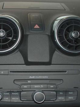 KUDA Telefonkonsole passend für Audi A1 ab 09/2010 Leder schwarz