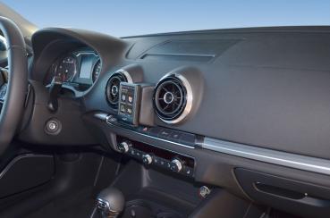 Preview: KUDA Navikonsole passend für Audi A3 ab 09/2012 Kunstleder schwarz