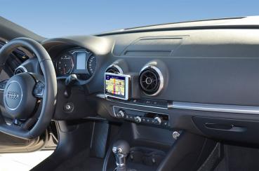 Preview: KUDA Navikonsole passend für Audi A3 ab 09/2012 Kunstleder schwarz