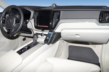 Preview: KUDA Telefonkonsole passend für Volvo XC 60 ab 07/2017 Kunstleder schwarz