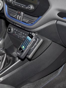 KUDA Telefonkonsole passend für Ford Fiesta (8. Gen.) ab 07/2017 Leder schwarz