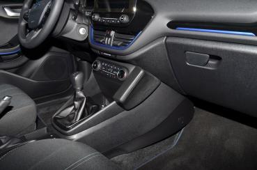 KUDA Phone console fit for Ford Escort ab 95 + Modell 00 real leather black
