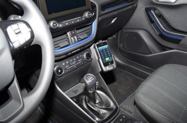 KUDA Phone console fit for Ford Escort ab 95 + Modell 00 real leather black