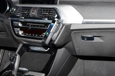 KUDA Phone console fit for BMW X3 G01 ab 11/2017 / X4 G02 ab 04/18 real leather black