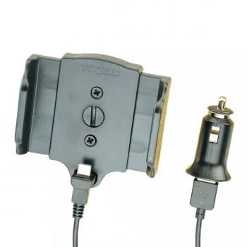 KUDA Fix2Car Halter für Smartphone mit USB-C Anschluss und für Gerätebreite 58-95 mm Universell fest einstellbar & 1,0m USB-A Kabel
