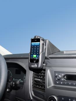 KUDA Telefon/Navikonsole passend für Ford Transit Custom ab Bj. 2018 Konsole oben Leder schwarz