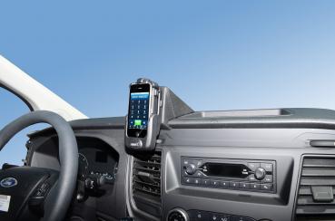 KUDA Phone/Navi console fit for Ford Transit Custom from Bj. 2018 Console upside artificial leather black