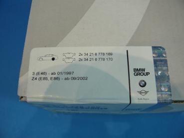 BMW Brake pads -rear- BMW E36 E46 Z1 Z4