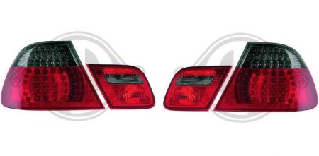 LED Rückleuchten ROT/SCHWARZ 4tlg passend für BMW 3er E46 Limousine bis 09/01