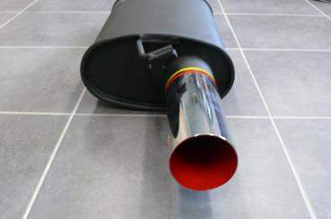 BONINI Sportendschalldämpfer 1x76mm passend für Ford Fiesta XR2i 1,6i