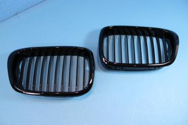 Shadowline Kidneys shiny black fit for BMW 5er E39