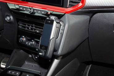 Preview: KUDA Telefonkonsole passend für ​Opel Mokka / Mokka-e ab 2020 Kunstleder schwarz