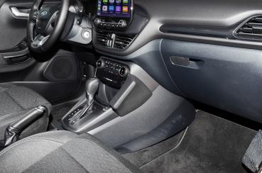 Preview: KUDA Telefonkonsole passend fürFord Puma ab 2019 Leder schwarz