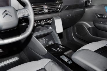 Preview: KUDA Telefonkonsole passend für Citroen C4 ab 2020 Kunstleder schwarz
