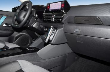 Preview: KUDA Telefonkonsole passend für Citroen C4 ab 2020 Kunstleder schwarz