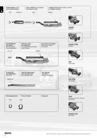 Mittelschalldämpfer BMW E46 316i/318i