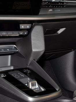KUDA Telefonkonsole passend für Audi A3 ab 2020 (Typ 8Y) Leder schwarz