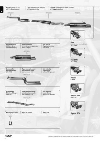 Ersatzrohr Vorschalldämpfer BMW E46 320i/325i/330i ab 06/00