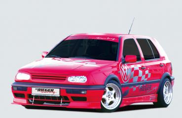RIEGER Spoilerlippe mit Schwert passend für VW Golf 3, Golf 3 Cabrio