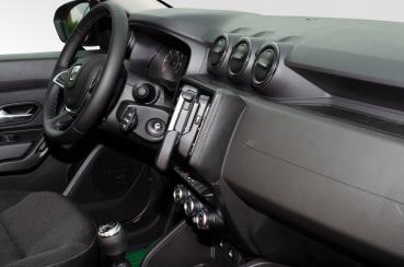 Preview: KUDA Telefonkonsole passend für Dacia Duster Facelift ab 2021 Kunstleder schwarz