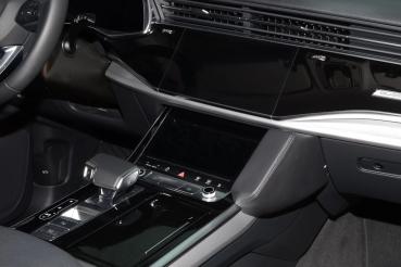 Preview: KUDA Telefonkonsole passend für Audi Q7 ab 2019 (Typ 4M)/ Q8 ab 2018 Leder schwarz
