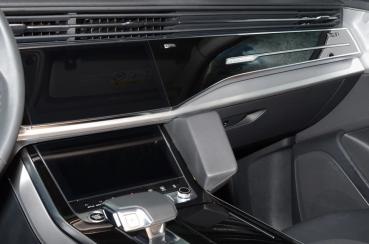 Preview: KUDA Telefonkonsole passend für Audi Q7 ab 2019 (Typ 4M) / Q8 ab 2018 Kunstleder schwarz