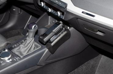 KUDA Telefonkonsole passend für Audi Q2 ab 2016 & ab 2020 Kunstleder schwarz