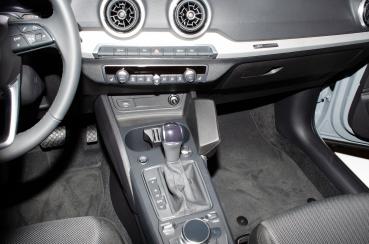 KUDA Telefonkonsole passend für Audi Q2 ab 2016 & ab 2020 Kunstleder schwarz