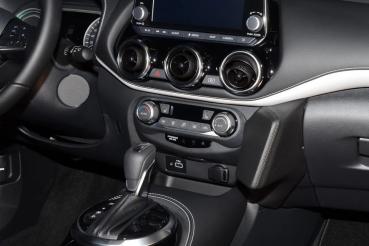 Preview: KUDA Telefonkonsole unten passend für Nissan Juke ab 2019 Kunstleder schwarz