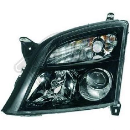 H7/H7 Headlights BLACK left side fit for Opel Vectra C from 04/02 / Opel Signum from 05/03