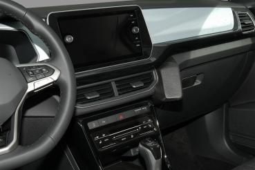 Preview: KUDA Telefonkonsole passend für VW T-Cross Facelift ab 02/2024 (C1) Leder schwarz