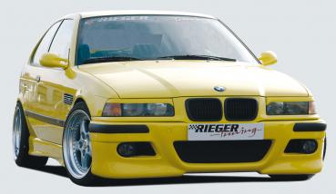 RIEGER Spoilerstoßstange (V2) inkl. 2 Rieger Lüftungsschächte passend für BMW 3er E36 alle