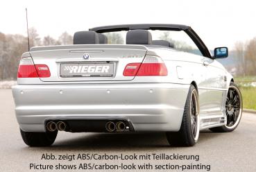 RIEGER Heckansatz passend für BMW 3er E46 Cabrio / Coupé