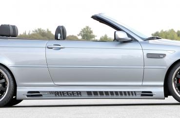 RIEGER Seitenschweller 185mm RECHTS passend für BMW 3er E46 Limousine / Compact / Coupe / Cabrio