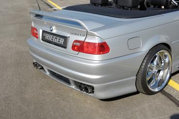 RIEGER Heckschürze 50233 passend für BMW 3er E46 Limousine / Coupé / Cabrio 02.02- (ab Facelift) MIT PDC