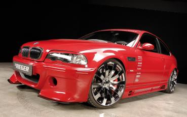 RIEGER Spoilerschwert CS-Look für Spoilerstoßstange 50238 / 50144 / 50244 passend für BMW 3er E46