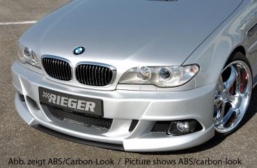 RIEGER Spoilerschwert MITTIG für Spoilerstoßstange 50411/50245 passend für BMW 3er E46 Limousine / Touring / Coupé / Cabrio
