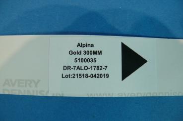 ALPINA Emblem Folie gold 300mm