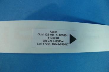 ALPINA Emblem Folie GOLD 132mm