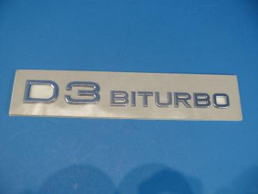 ALPINA Schriftzug hinten "D3 BITURBO" ballig (Limousine)
