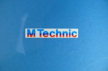 Stick-on label M Technic front for BMW E24/E30