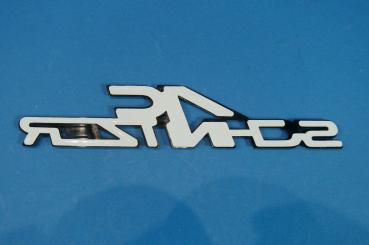 AC SCHNITZER Emblem SCHWARZ glänzend für die Heckklappe 160 x 32mm