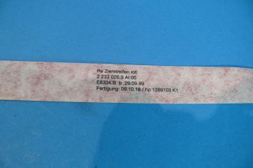 Front strip right red for BMW 3er E30 M3
