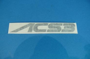 AC SCHNITZER Typenbezeichnung Emblem Folie SCHWARZ ACS3